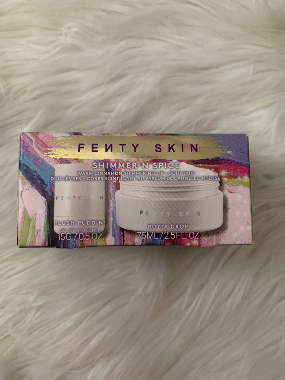 FENTY SKIN Shimmer N Spice Warm Cinnamon Shimmering Lip & Body Duo